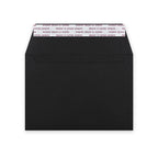 C6 Black Luxury Peel & Seal Envelope (114 x 162mm)