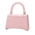 Nano Croc Embossed Hourglass Top Handle Bag