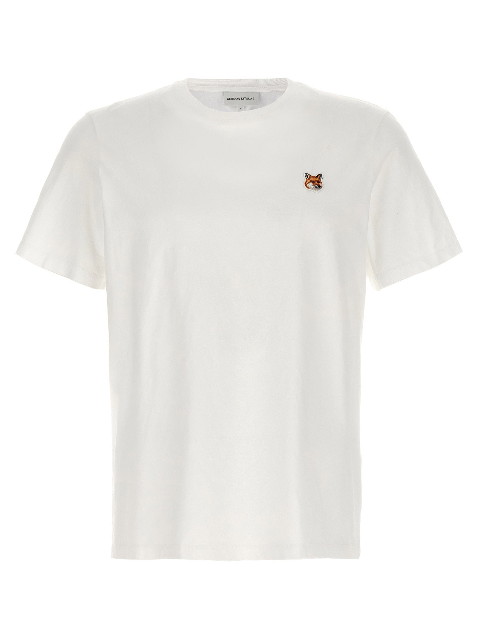 Maison Kitsuné Fox Head Embroidered T-Shirt — White