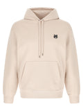 Maison Kitsuné Fox Head Embroidered Hoodie — Beige