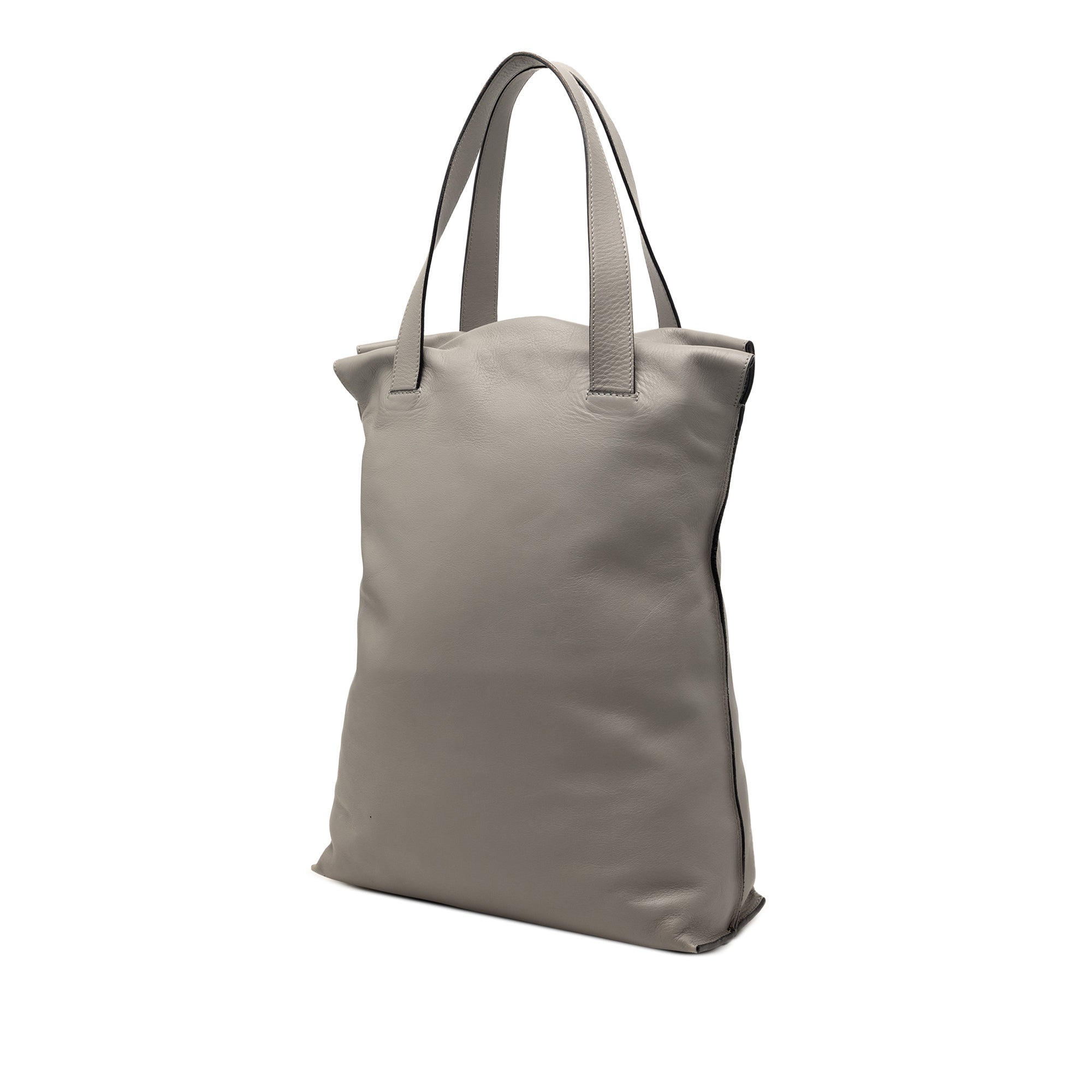 Leather Anagram Shopper Tote