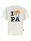 Palm Angels Graphic Print T-Shirt — Cream