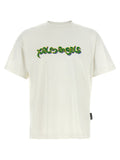 Palm Angels Thai Logo Print T-Shirt — Cream