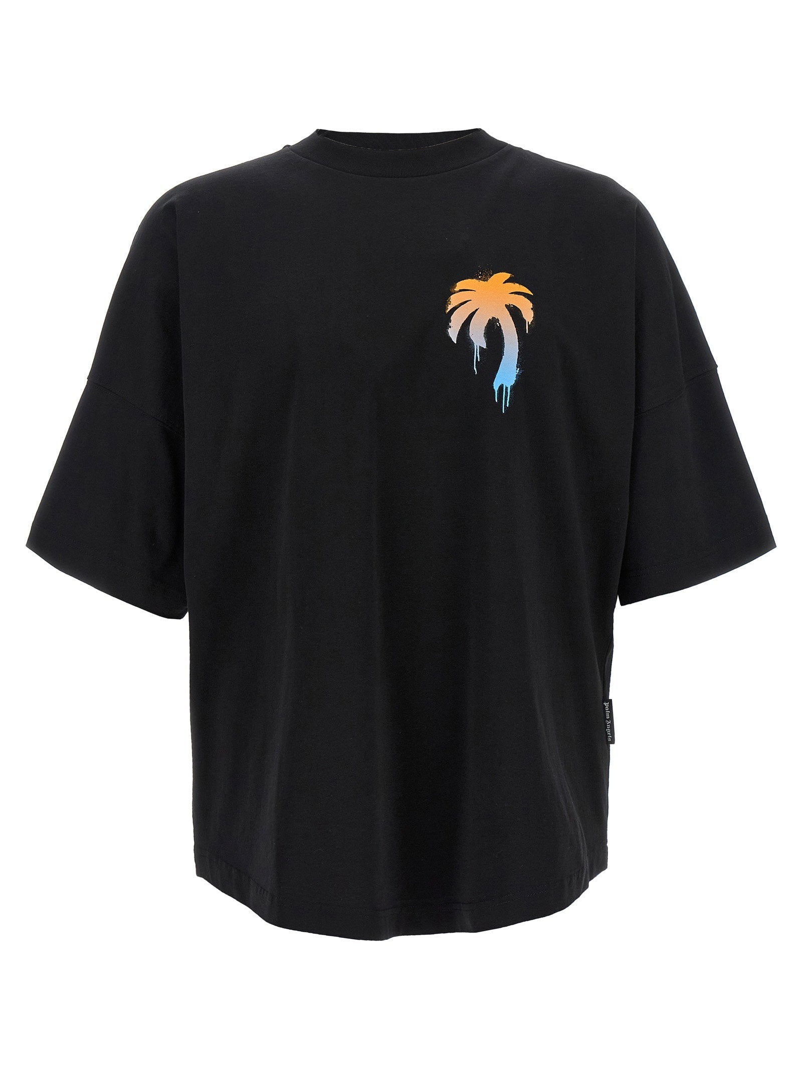 Palm Angels Palm Logo-Print T-Shirt — Black