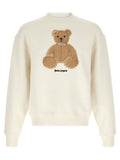 Palm Angels Bear Bouclé Sweatshirt — Cream