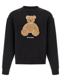 Palm Angels Bear Bouclé Patch Sweatshirt — Black