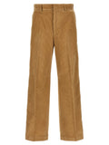 Palm Angels Corduroy Side-Stripe Trousers — Camel