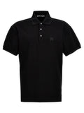 Palm Angels Monogram Logo-Embroidered Cotton Polo — Black