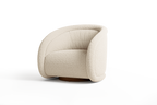 Violet Fabric Swivel Chair