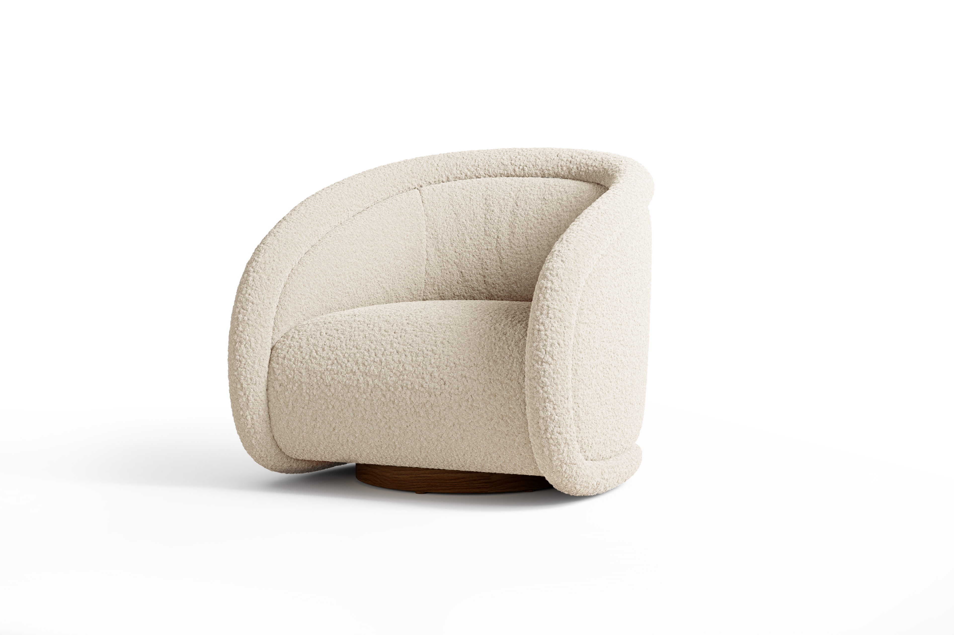 Violet Fabric Swivel Chair