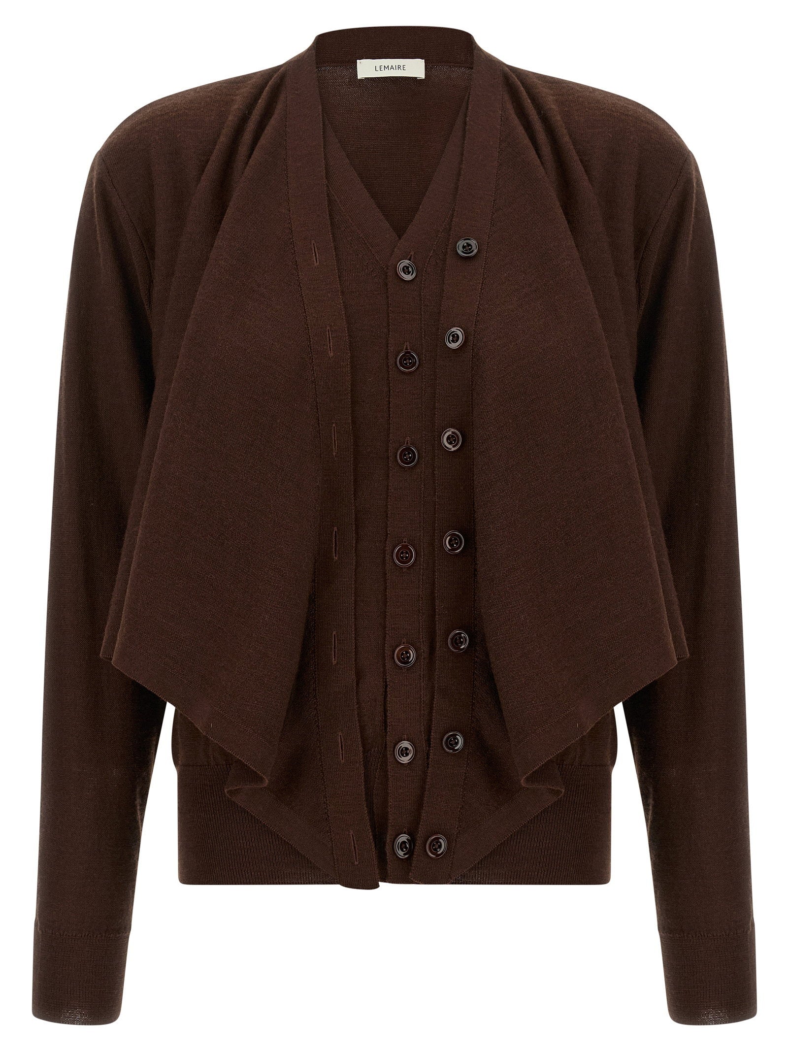 Lemaire Cardigan — Brown