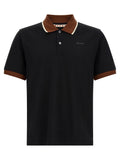 Marni Contrasting Collar & Cuffs Polo — Black