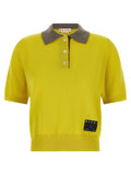Marni Cashmere Polo Shirt — Yellow