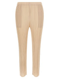 Pleats Please Issey Miyake Trousers — Cream
