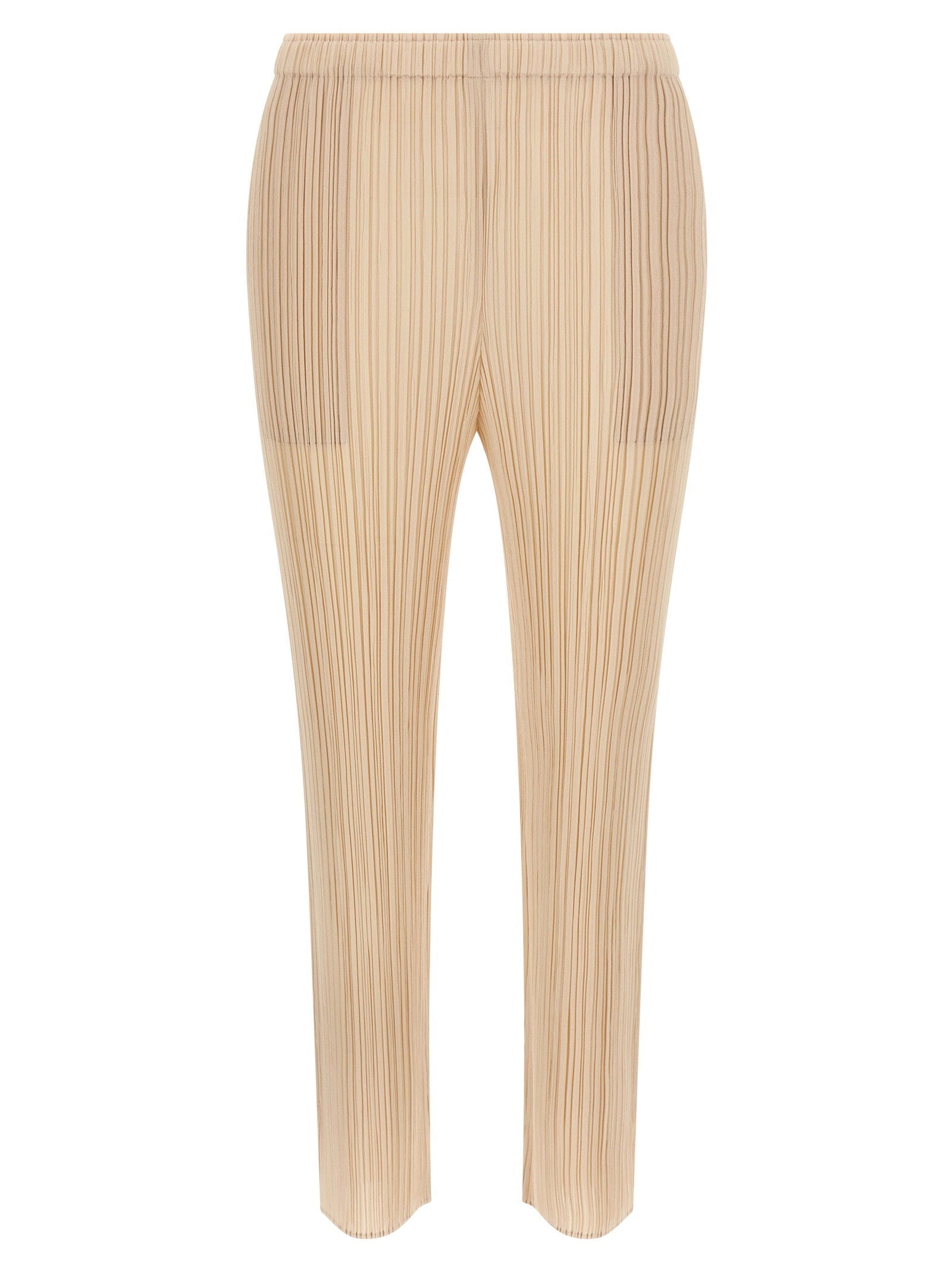 Pleats Please Issey Miyake Trousers — Cream