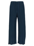 Pleats Please Issey Miyake Trousers — Navy