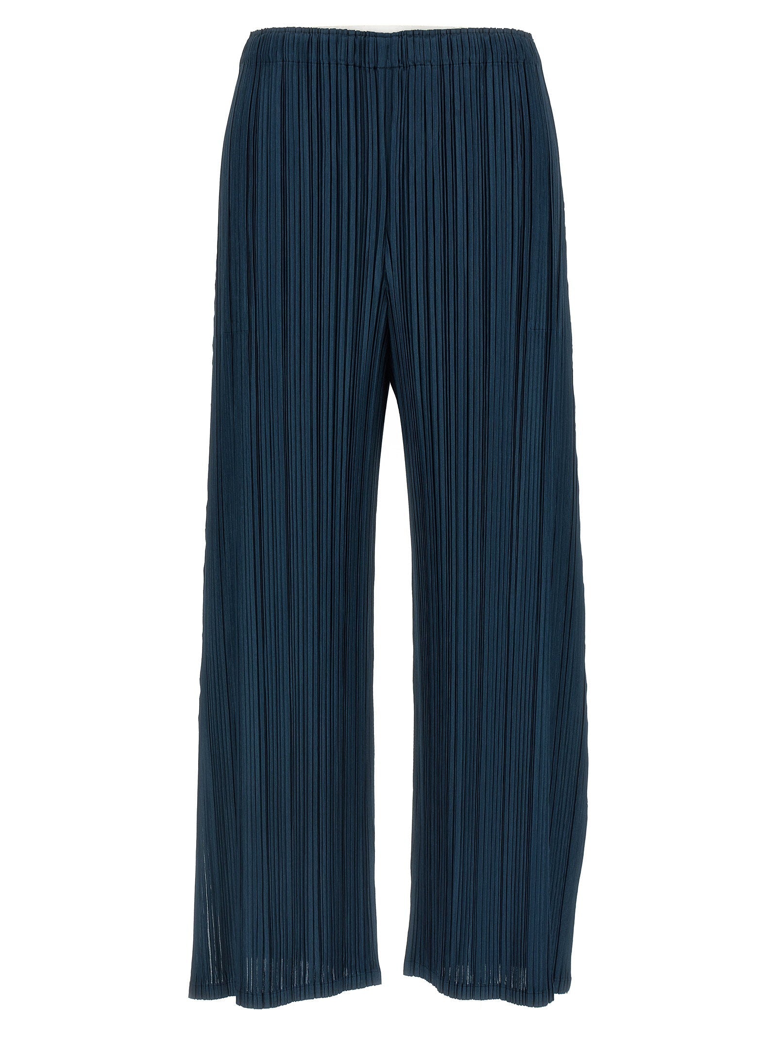 Pleats Please Issey Miyake Trousers — Navy