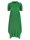 Pleats Please Issey Miyake Dress — Green