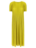 Pleats Please Issey Miyake Dress — Yellow