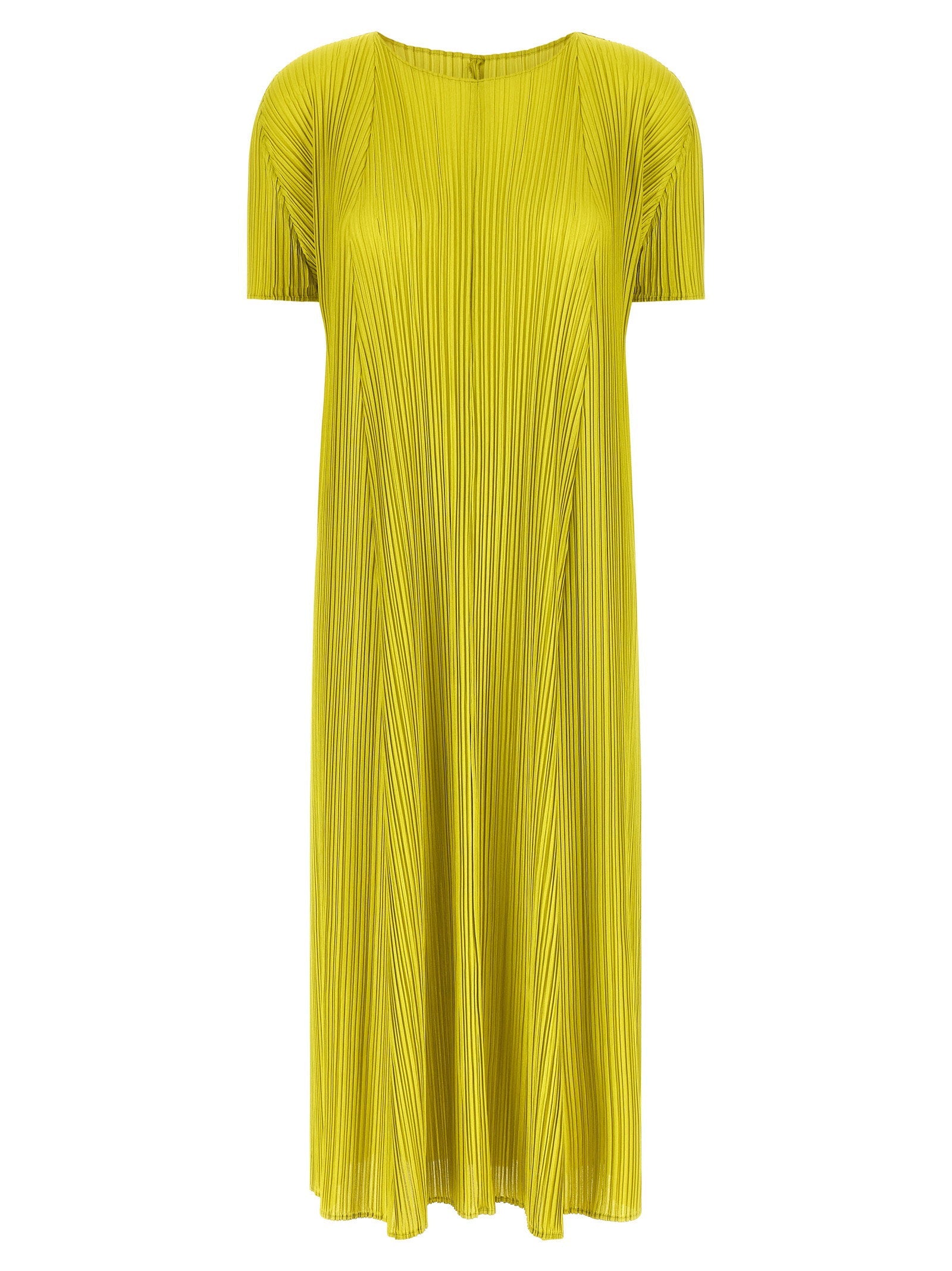 Pleats Please Issey Miyake Dress — Yellow