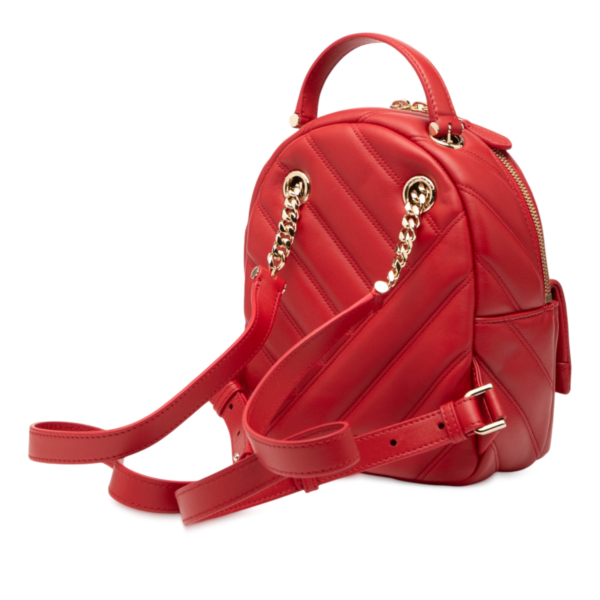 Leather Serpenti Cabochon Backpack