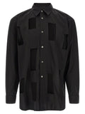 Comme Des Garçons Homme Plus Geometric Cut-Out Shirt — Black