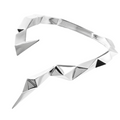 Silver Prisma Choker - Faces Collection