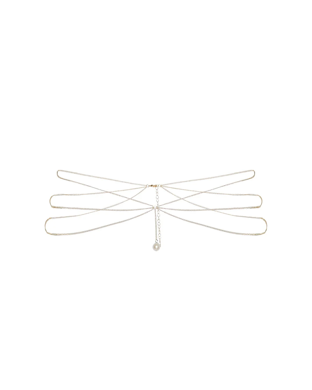 DROP PEARL BELLY CHAIN