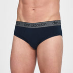 Don Algodon | Pack 6 Slips para Hombre Lisos | 3 Negros, 1 Marino, 1 Verde, 1 Gris | Transpirables