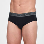 Don Algodon | Pack 6 Slips para Hombre Lisos | 3 Negros, 1 Marino, 1 Verde, 1 Gris | Transpirables