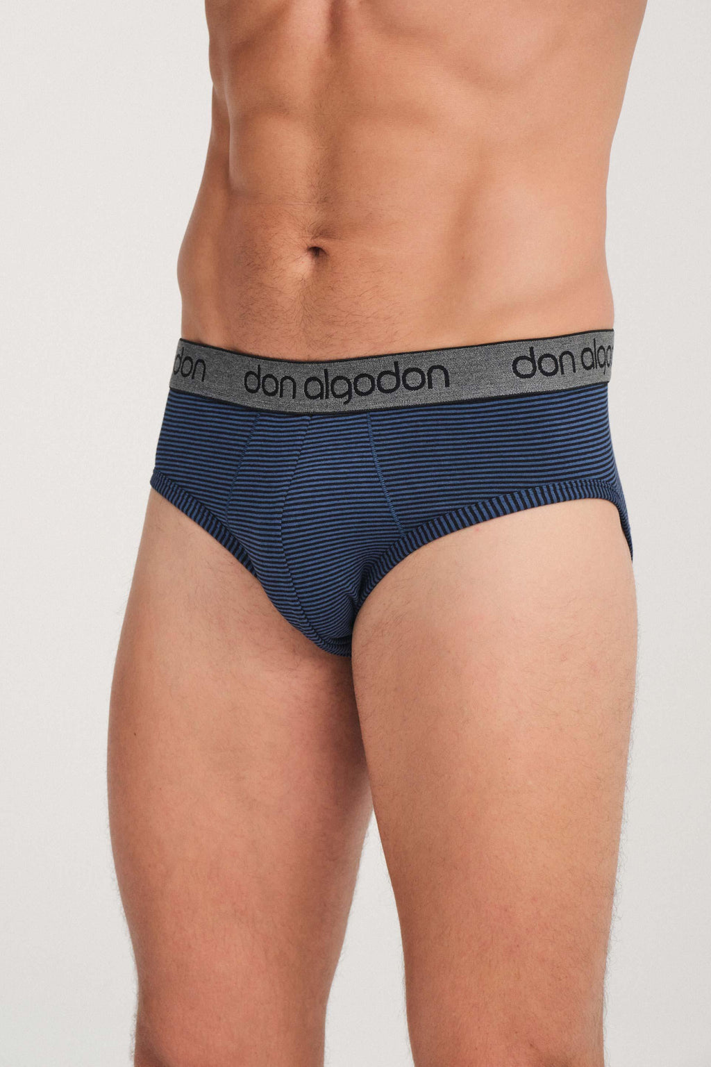 Don Algodon | Pack 6 Slips para Hombre | Lisos y Rayas | Transpirables