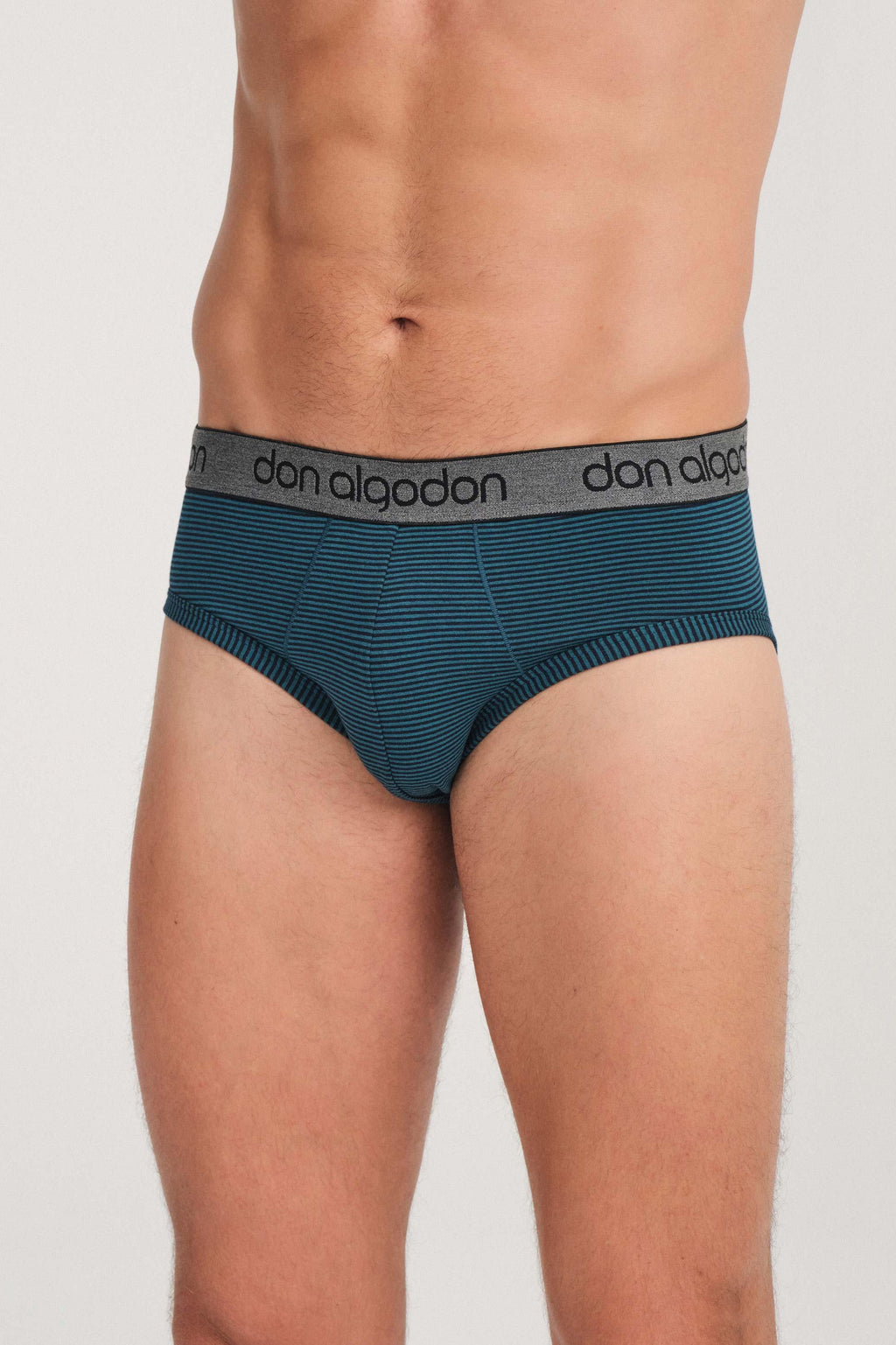 Don Algodon | Pack 6 Slips para Hombre | Lisos y Rayas | Transpirables