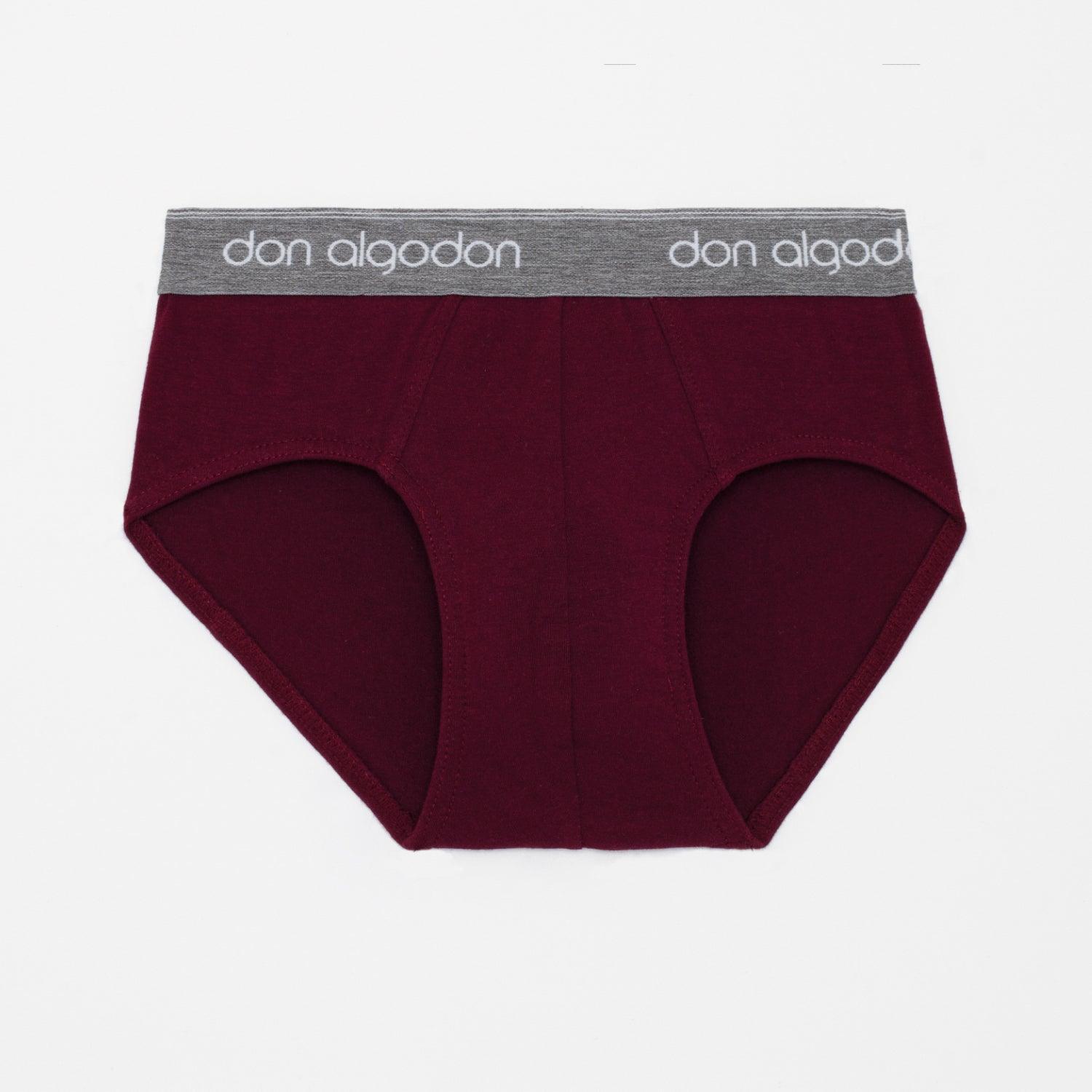 Don Algodon Kids | Pack 12 Slips Lisos para Niño | Calzoncillos Transpirables