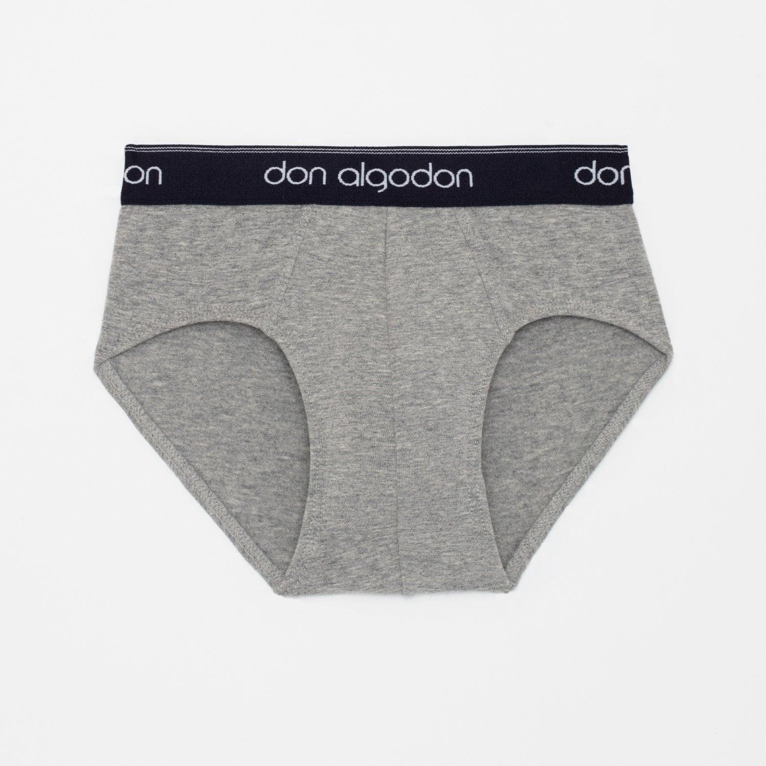 Don Algodon Kids | Pack 6 Slips Lisos para Niño | Calzoncillos Transpirables