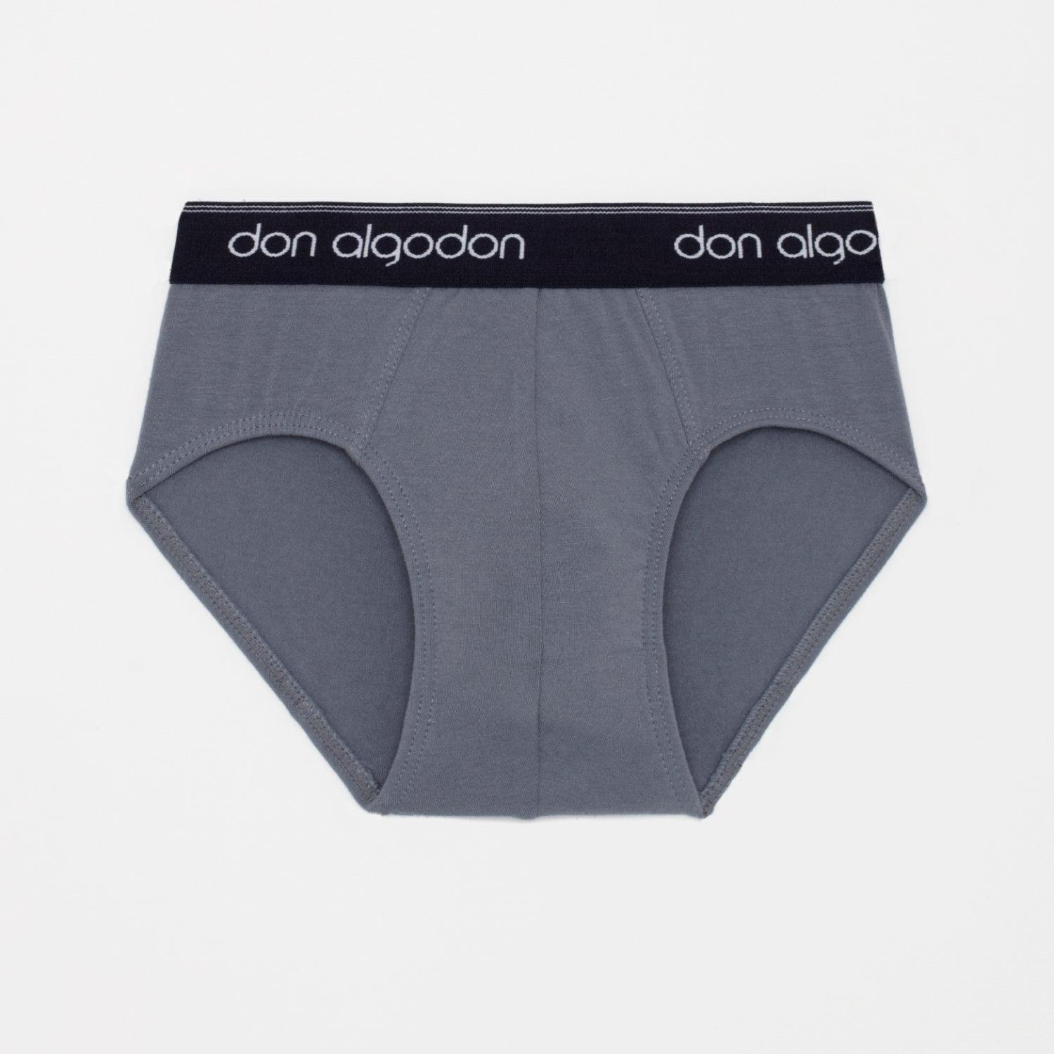 Don Algodon Kids | Pack 12 Slips Lisos para Niño | Calzoncillos Transpirables