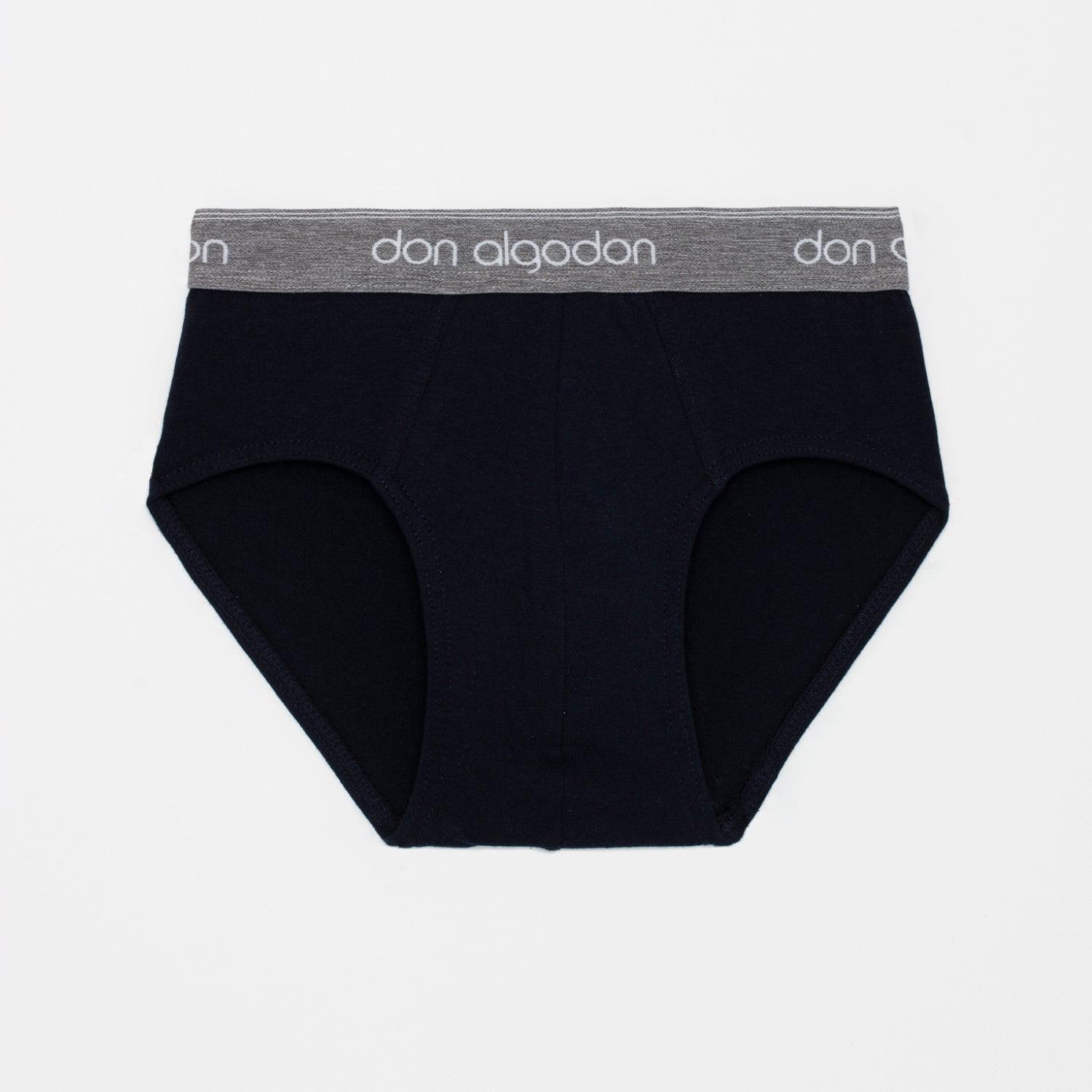 Don Algodon Kids | Pack 6 Slips Lisos para Niño | Calzoncillos Transpirables