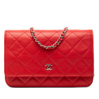 CC Quilted Lambskin Wallet on Chain