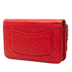 CC Quilted Lambskin Wallet on Chain