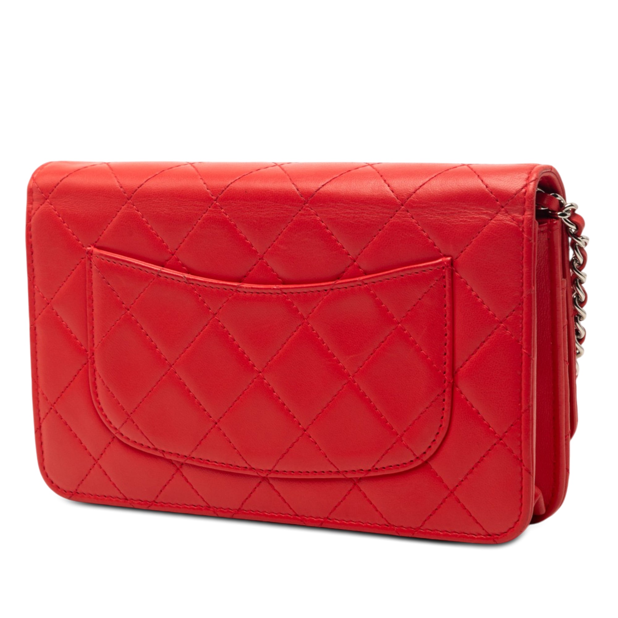 CC Quilted Lambskin Wallet on Chain