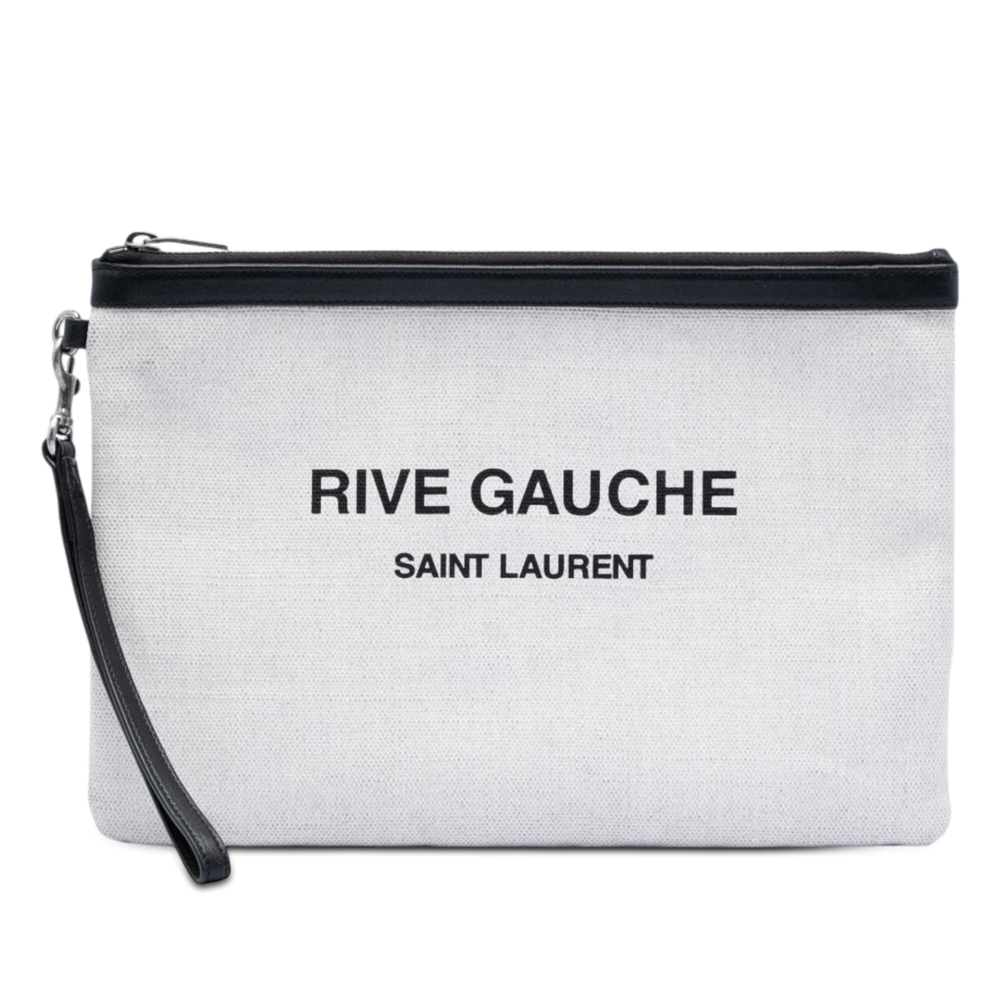 Canvas Rive Gauche Wristlet Clutch