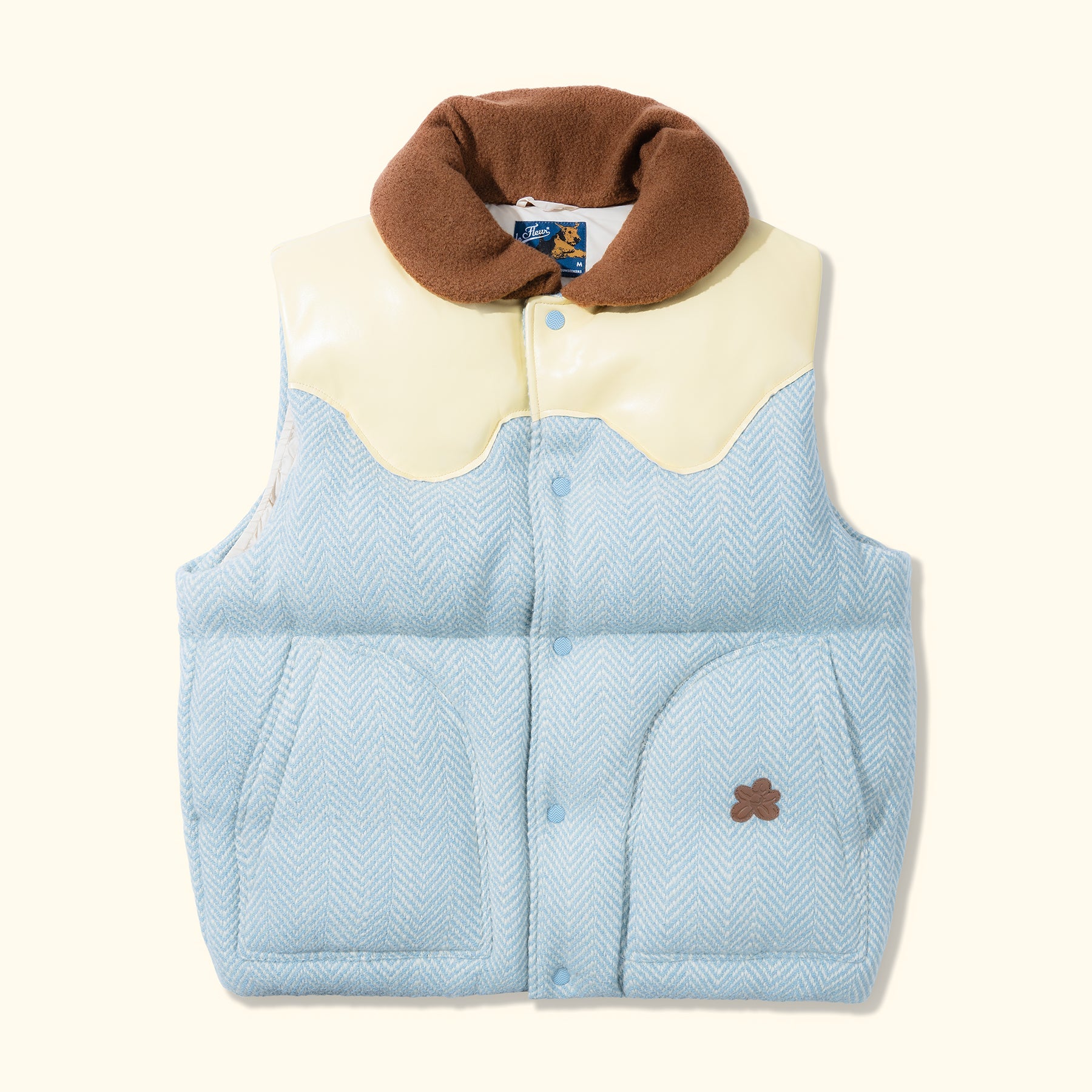 Herringbone Puffer Vest