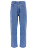 Marni Bleached Cotton Denim Jeans — Blue