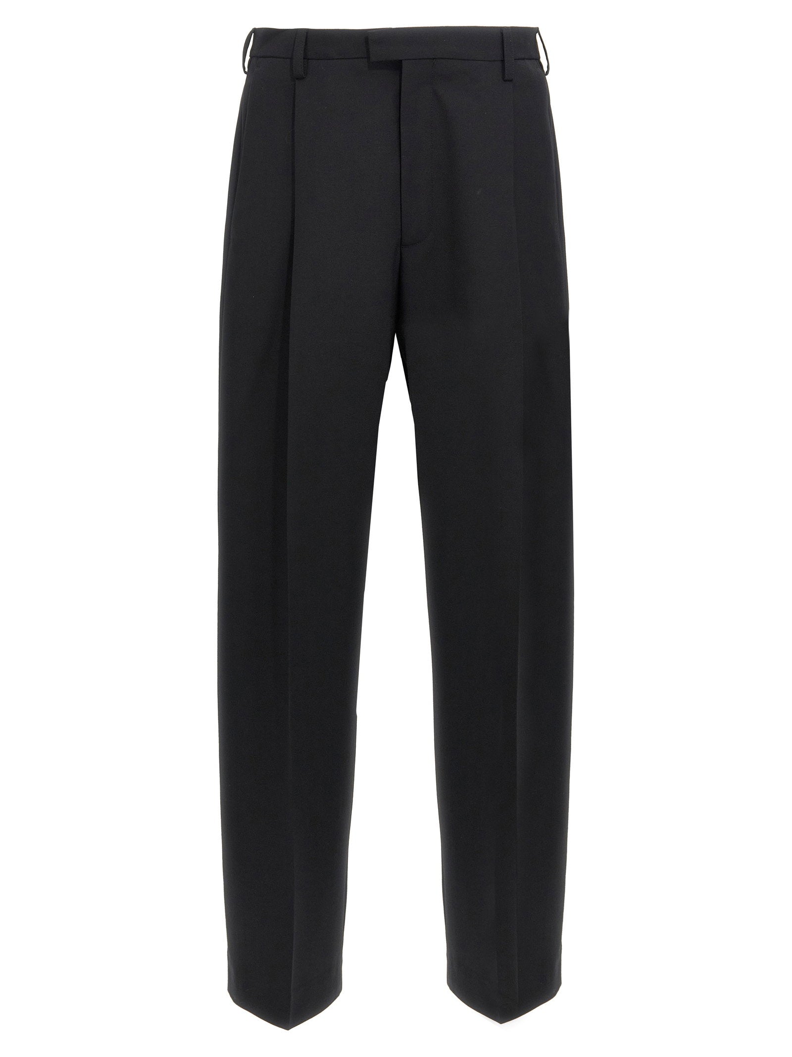 Marni Wool Blend Trousers — Black