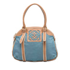 Anagram Jacquard Top Handle Bag