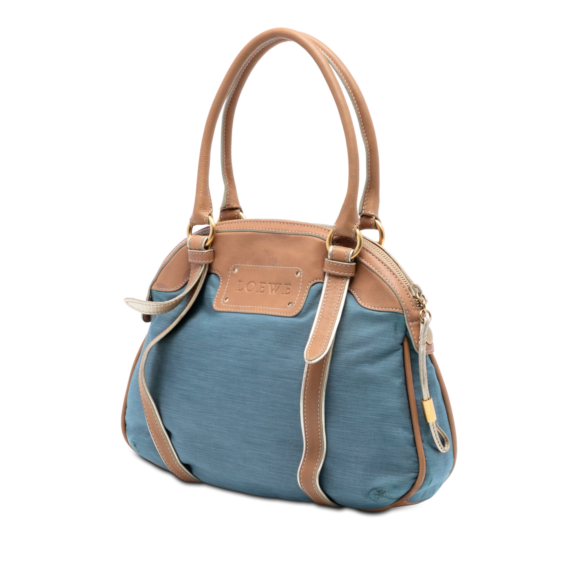 Anagram Jacquard Top Handle Bag