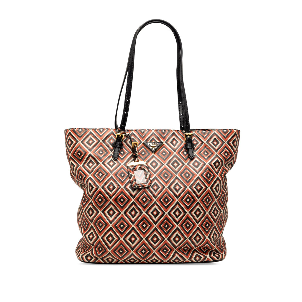 Saffiano Diamond Print Tote