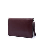 Saffiano Double Lock Convertible Clutch