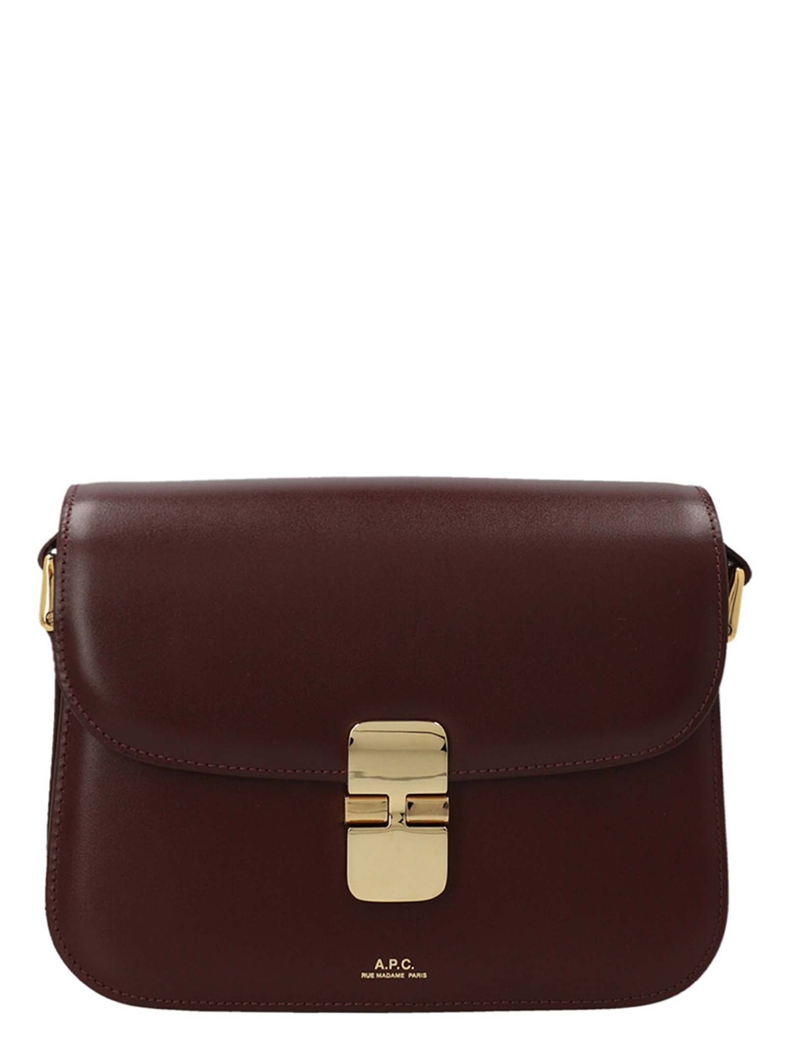 A.p.c. Grace Crossbody Bag — Burgundy