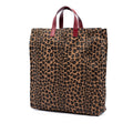 Leopard Printed Canvas Shopping Tote