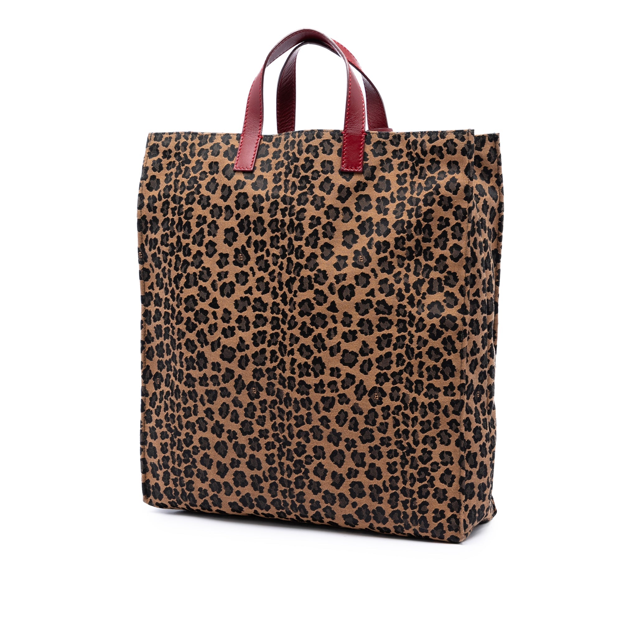 Leopard Printed Canvas Shopping Tote